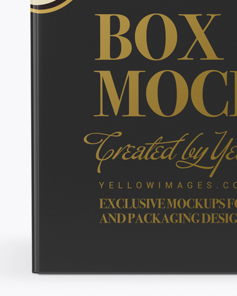 Paper Box Mockup - Front View (High-Angle)