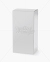 Paper Box Mockup - Halfside View (High-Angle)