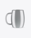 Brushed Metallic Mug Mockup