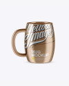 Brushed Metallic Mug Mockup