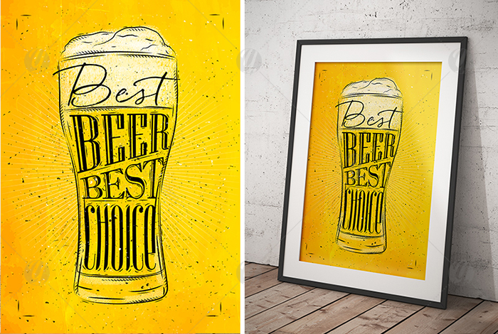 Set Poster Beer Set Poster Beer
