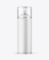 Matte Aerosol Paint Can with Transparent Cap Mockup