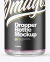 Clear Glass Dropper Bottle Mockup