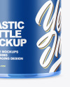 Blue Plastic Bottle Mockup