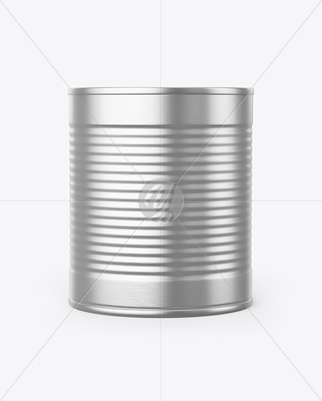 Tin Can With Pull Tab Mockup