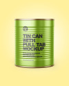 Tin Can With Pull Tab Mockup