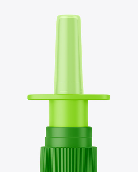 Matte Nasal Spray Bottle Mockup