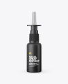 Matte Nasal Spray Bottle Mockup