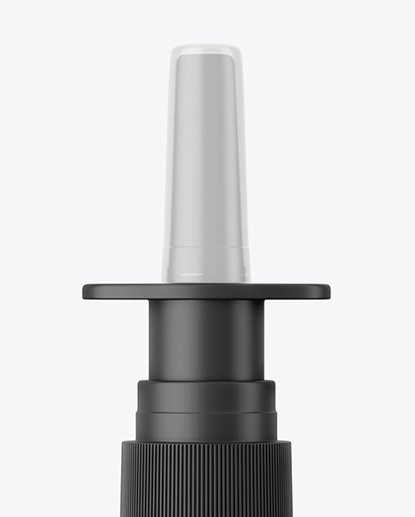 Matte Nasal Spray Bottle Mockup