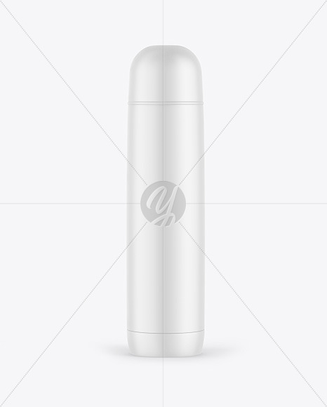 Matte Thermos Bottle Mockup