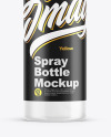 Cloudy Plastic Spray Bottle Mockup