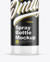 Cloudy Plastic Spray Bottle Mockup