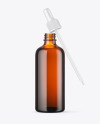 Amber Dropper Bottle Mockup