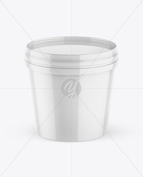 Glossy Ice Cream Cup Mockup