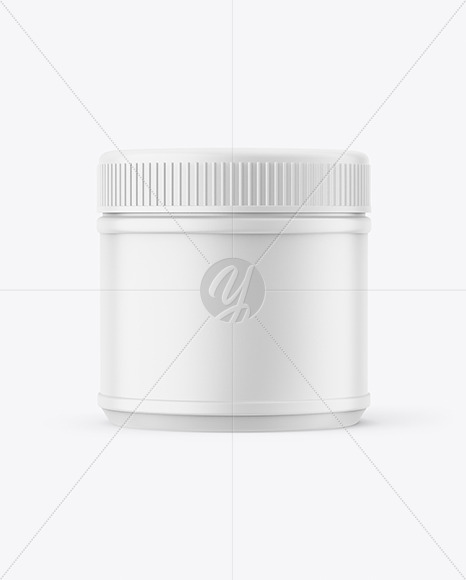 Matte Cosmetic Jar Mockup