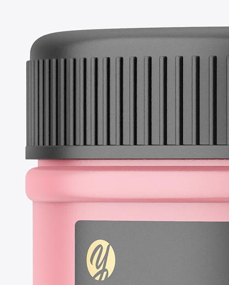 Matte Cosmetic Jar Mockup