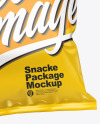 Glossy Snack Package in a Hand Mockup