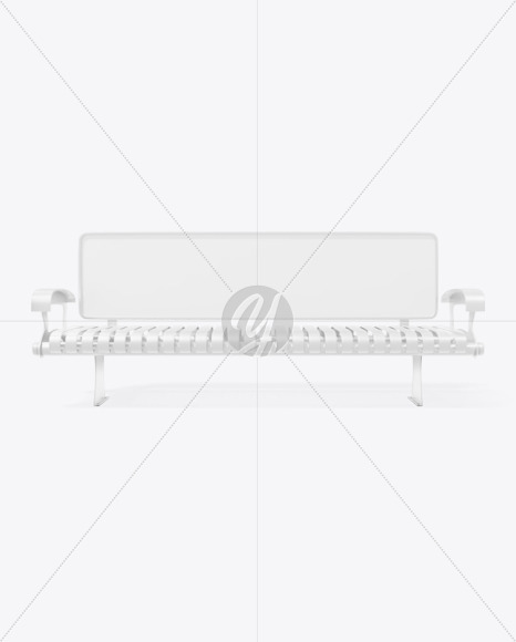 Advertising Bench Mockup