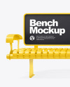 Advertising Bench Mockup