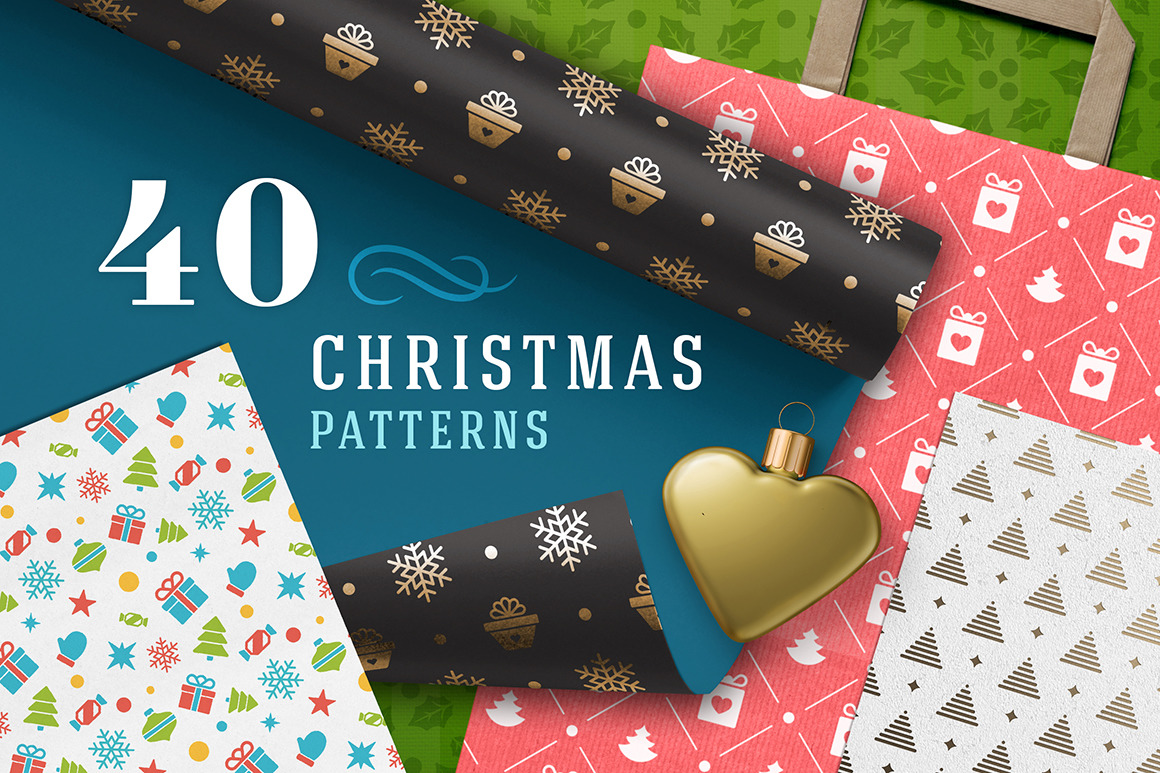 40 Merry Christmas Patterns