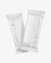 Two Matte Snack Bars Mockup