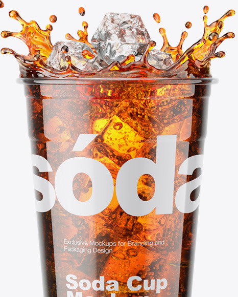 Plastic Cup With Cola Splash