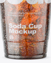 Plastic Cup With Cola Splash