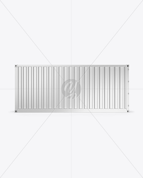 Shipping Container Mockup - Side View