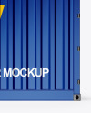 Shipping Container Mockup - Side View