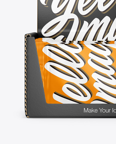 Display Box & Snack Bars Mockup