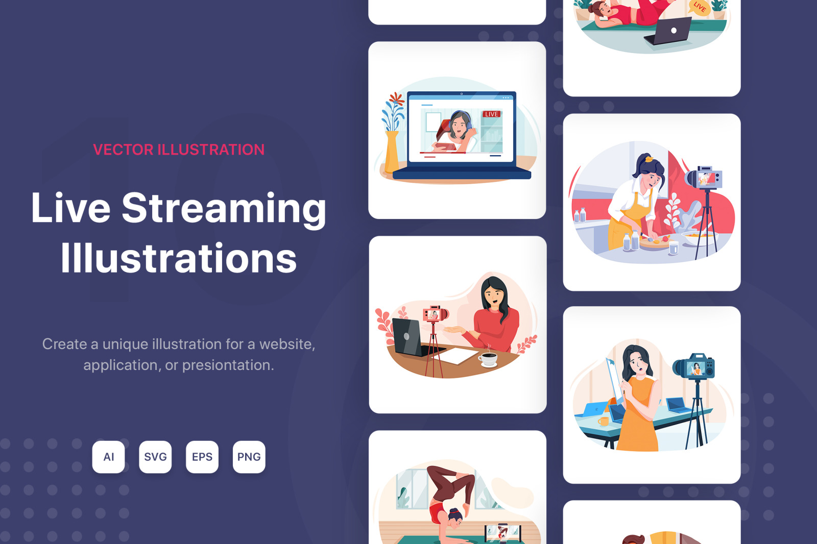 M142_Live Streaming Illustrations