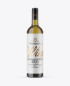 Antique Green Glass White Wine Bottle Mockup