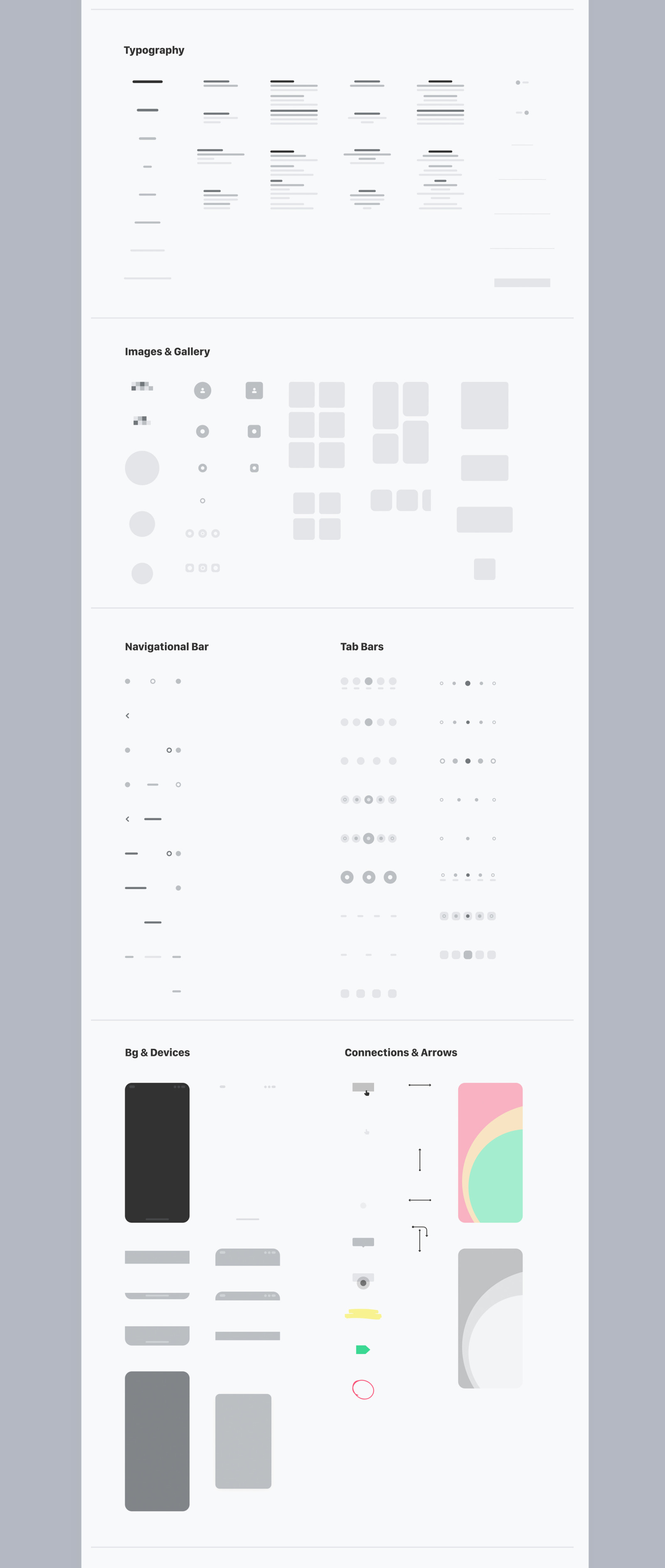 Merge Wireframing UI Kit