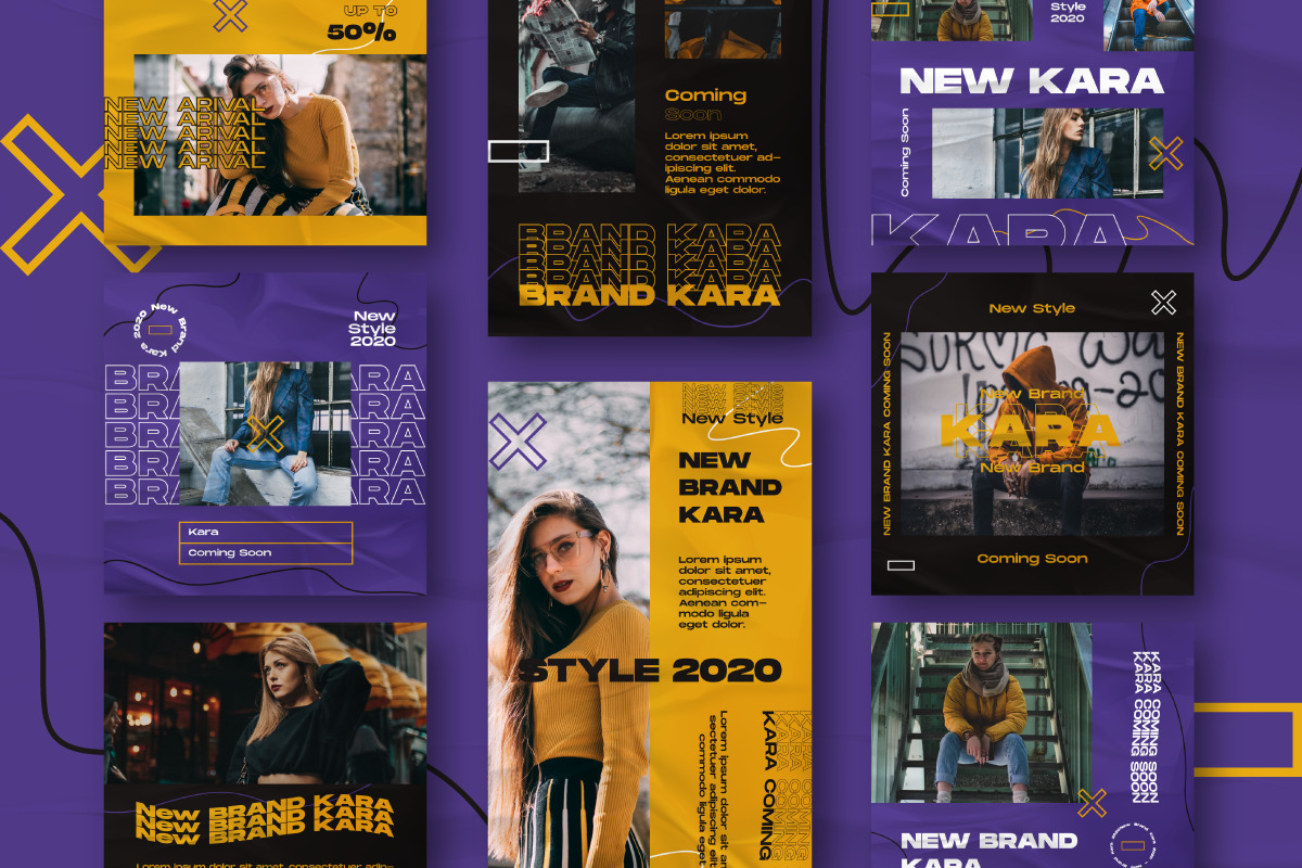 Kara Story &amp; Feed Instagram Template