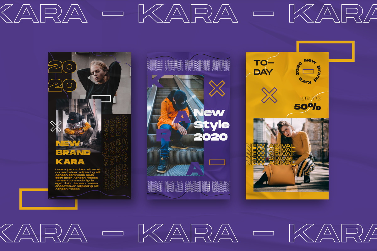 Kara Story &amp; Feed Instagram Template