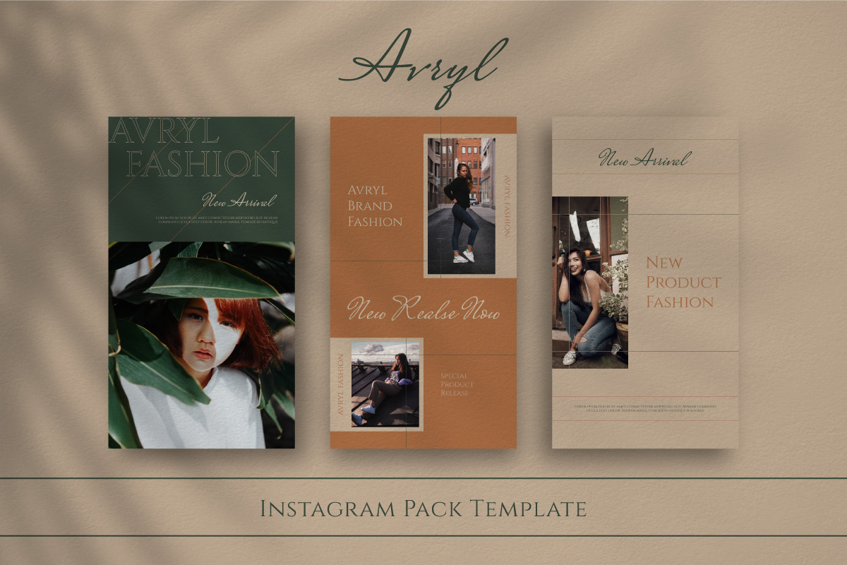 Avryl Story & Feed Instagram Template Avryl Story & Feed Instagram Template