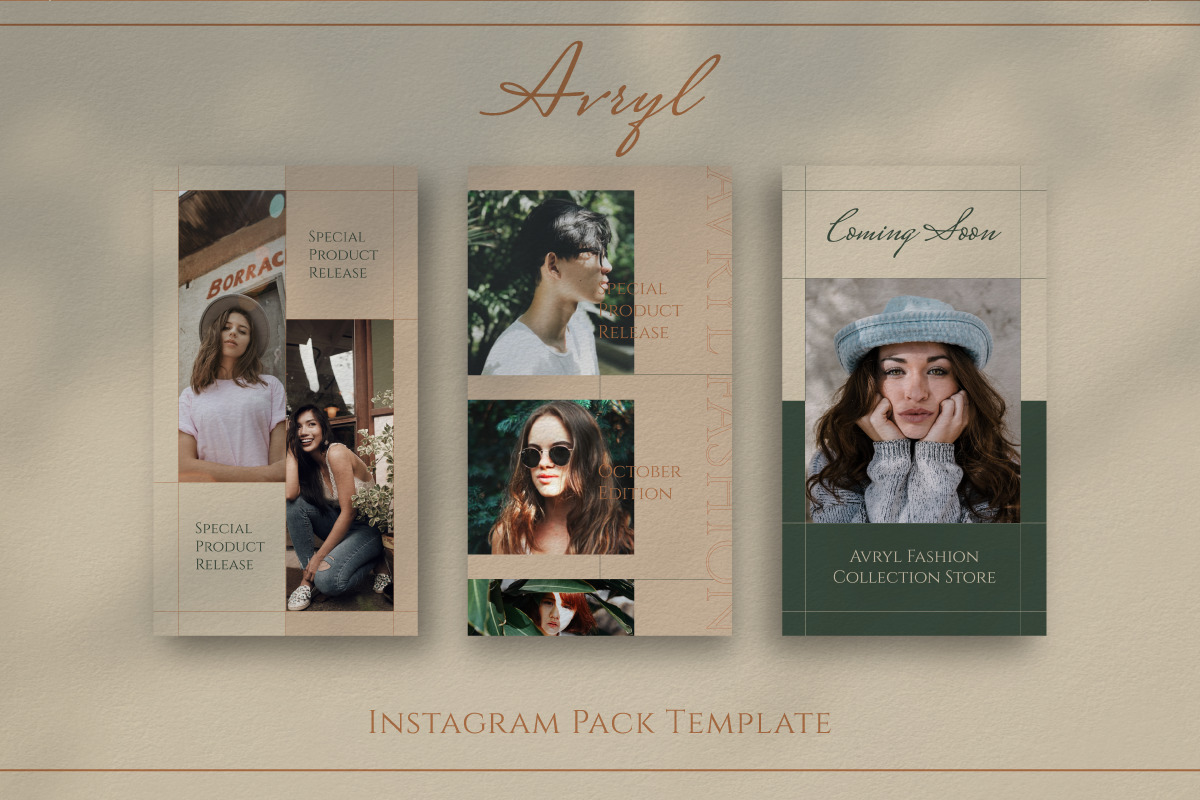 Avryl Story &amp; Feed Instagram Template