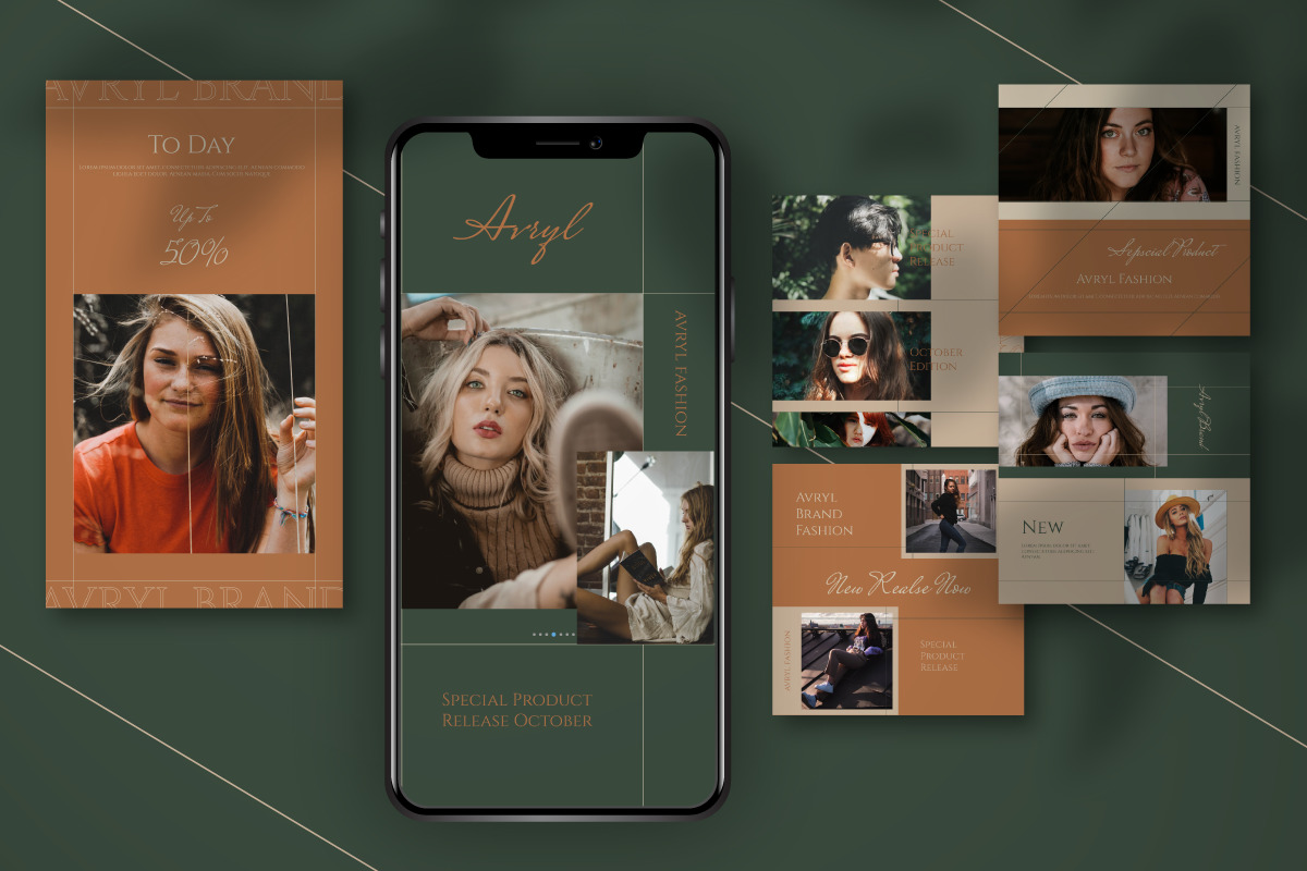 Avryl Story & Feed Instagram Template Avryl Story & Feed Instagram Template