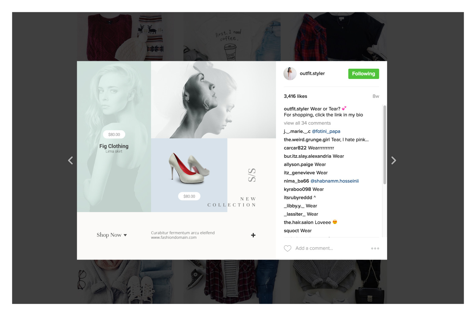 Instagram Fashion Pack