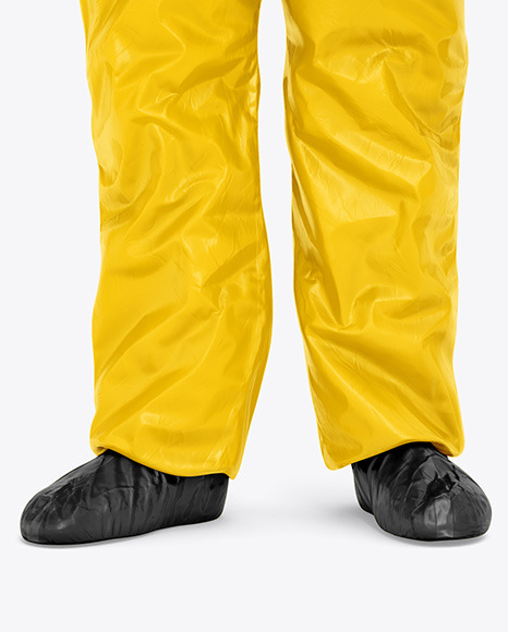 Man in Medical Protective Suit Mockup