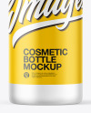 Frosted Cosmetic Bottle with Pump Mockup