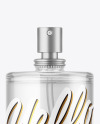 Clear Glass Perfume Bottle Mockup