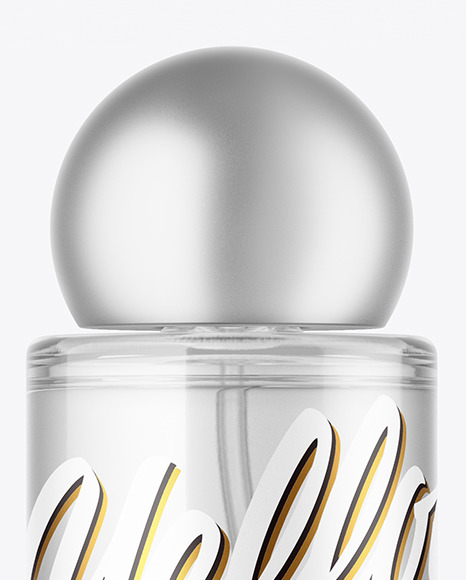 Clear Glass Perfume Bottle Mockup