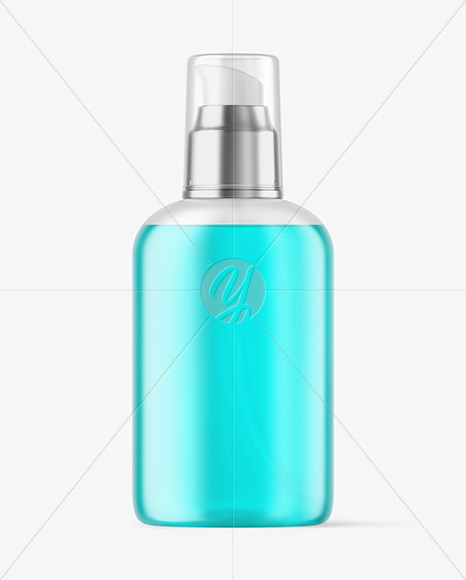 Frosted Color Liquid Cosmetic Bottle Mockup