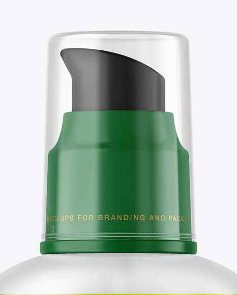 Frosted Color Liquid Cosmetic Bottle Mockup