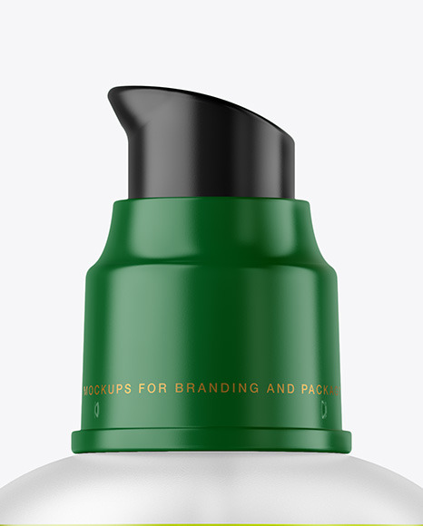 Frosted Color Liquid Cosmetic Bottle Mockup