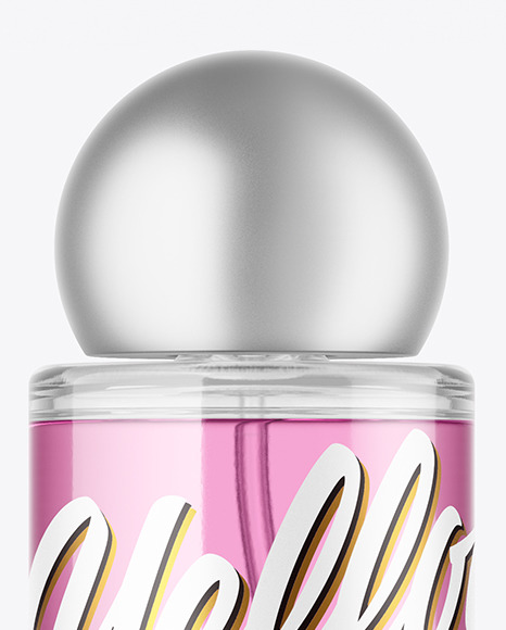 Clear Glass Perfume Bottle Mockup