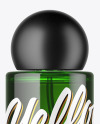 Green Glass Perfume Bottle Mockup