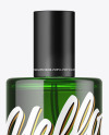 Green Glass Perfume Bottle Mockup