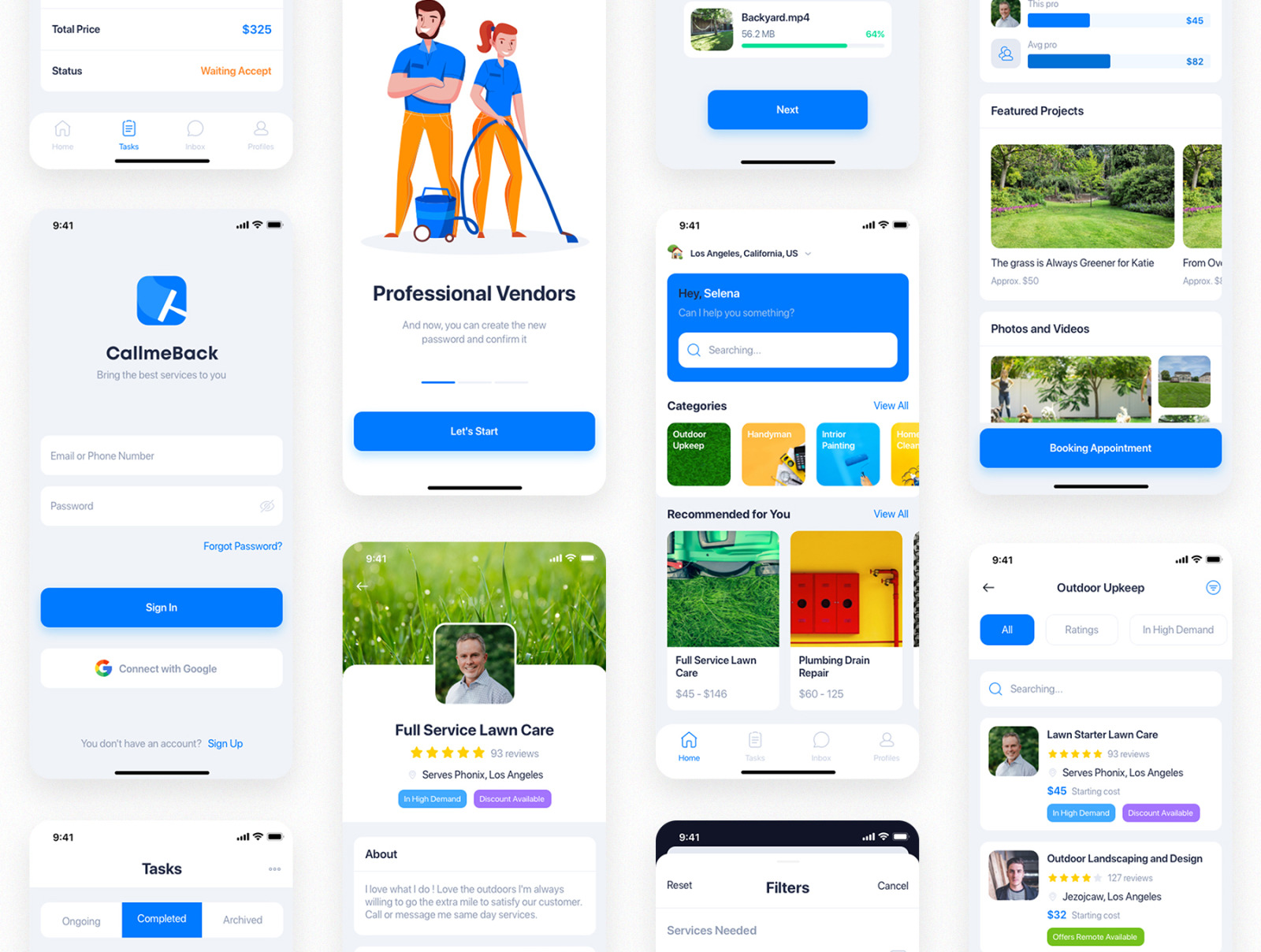 CallmeBack - Handyman Service UI Kit CallmeBack - Handyman Service UI Kit